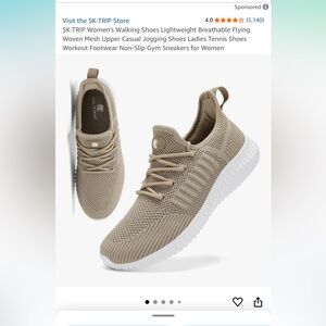 NEW SK-TRIP Women's Beige Sneakers, Size 38 ( US SIZE 7). Retail $38